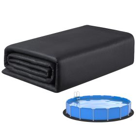 VEVOR 12ft Round Pool Liner Pad, Pool Liner Pad for Above Ground Swimming Pools, Extra-Thick Pool Mat, Prevents Punctures